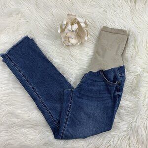 Jessica Simpson Maternity Secret Fit Belly Stretch Distressed Jeans Size XS
